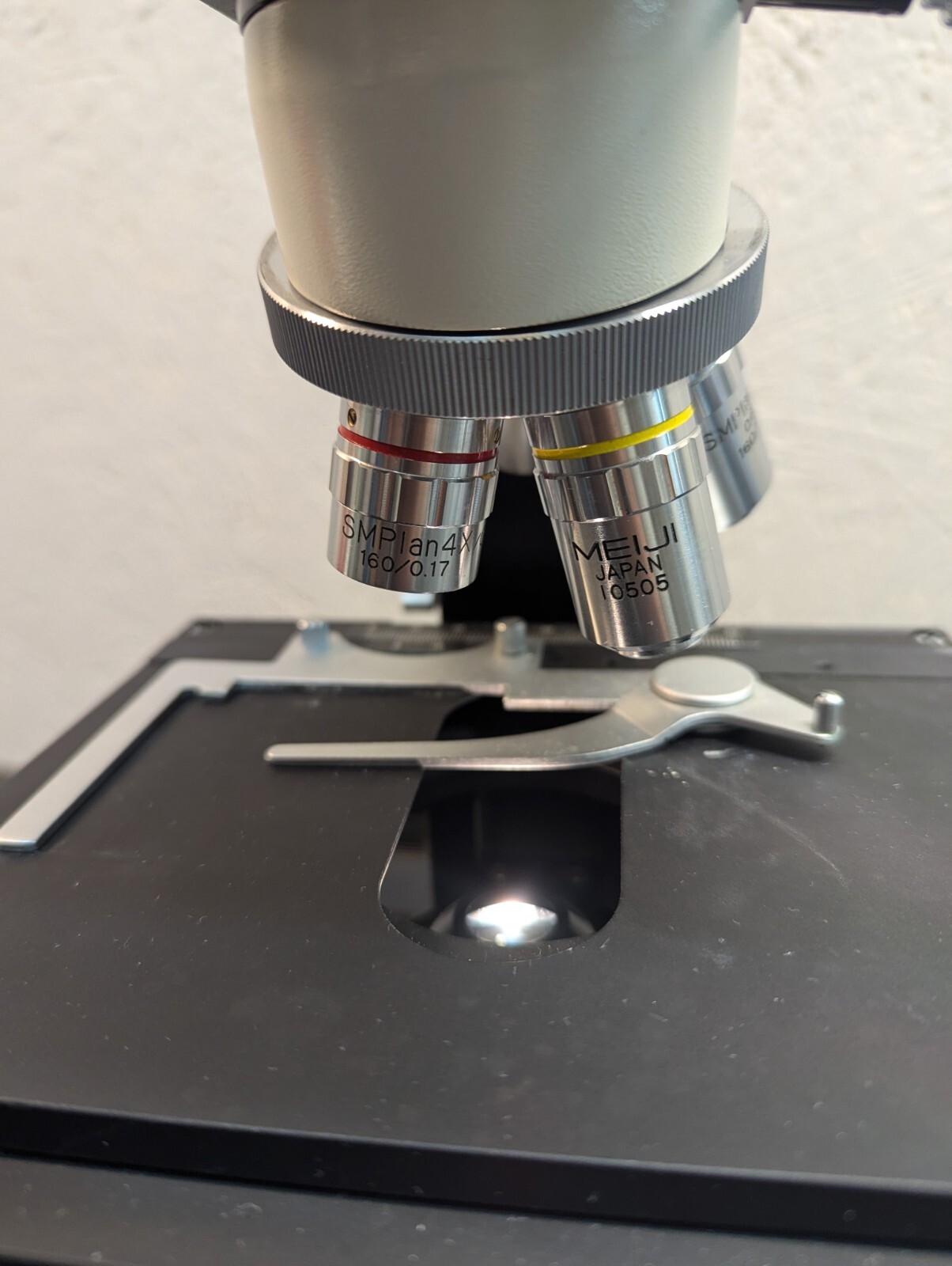 Meiji ML5000 Binocular Compound Microscope & Objectives SMPlan 4x 10x 40x 100x