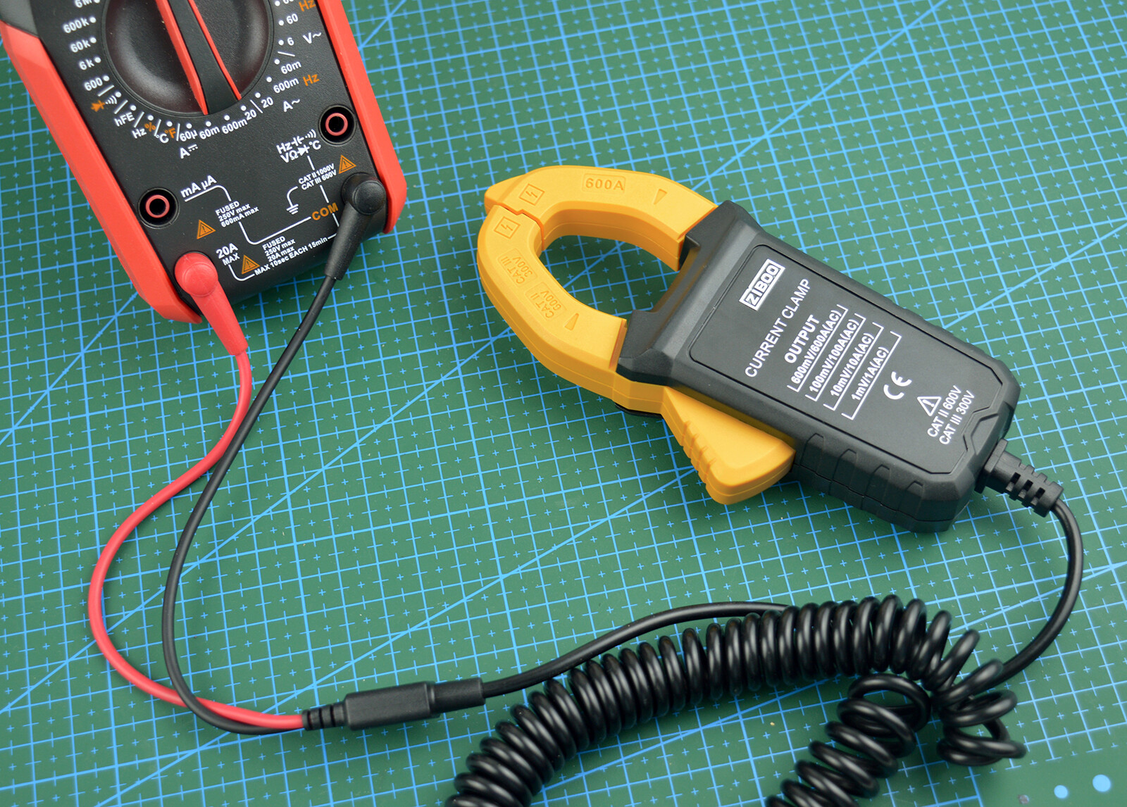 ZIBOO i600E 600Amp AC Current Clamp 4mm Banana Plug For i400E FROM US