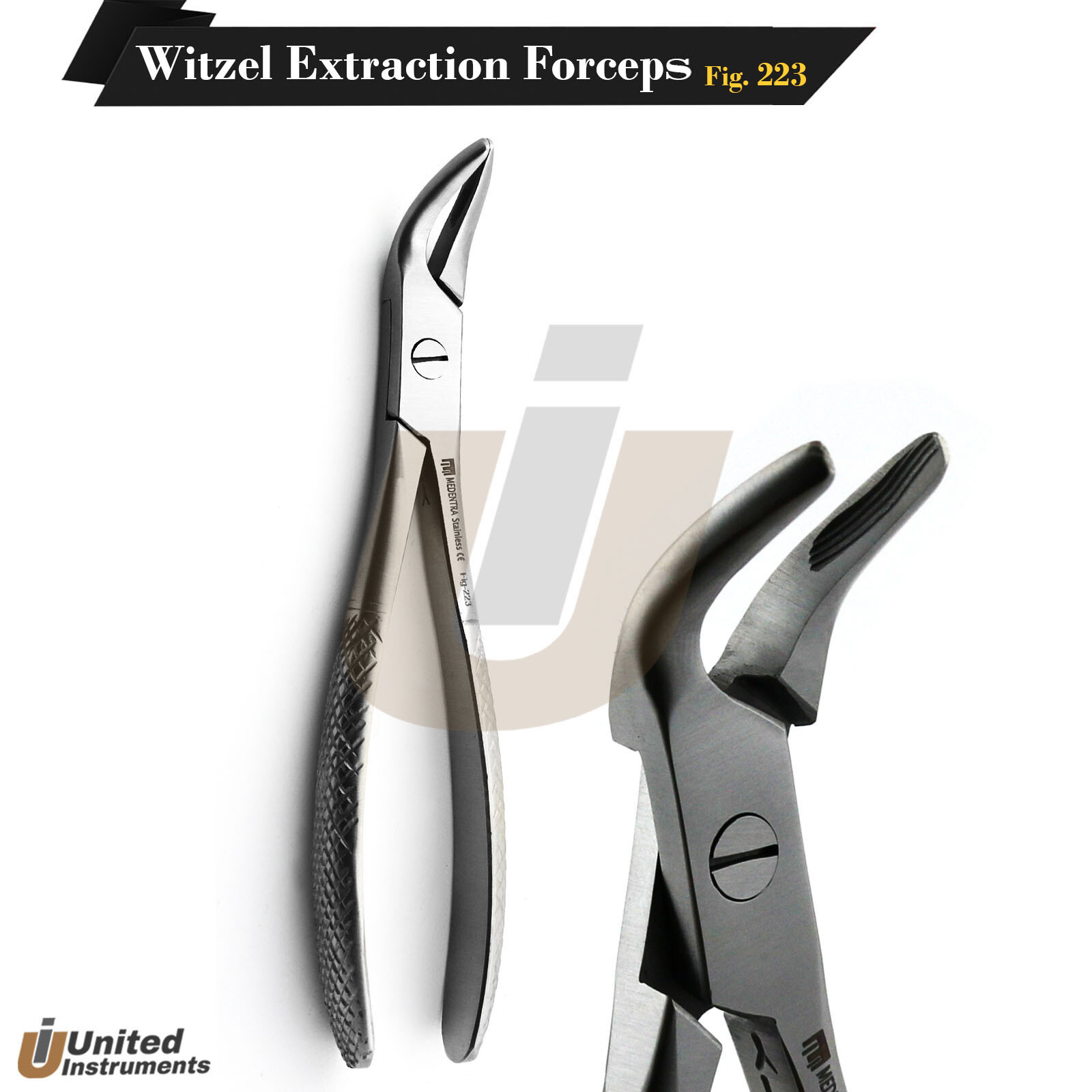 Dental Witzel Extraction Forceps #223 Lower Molar Tooth Root Extracting Plier