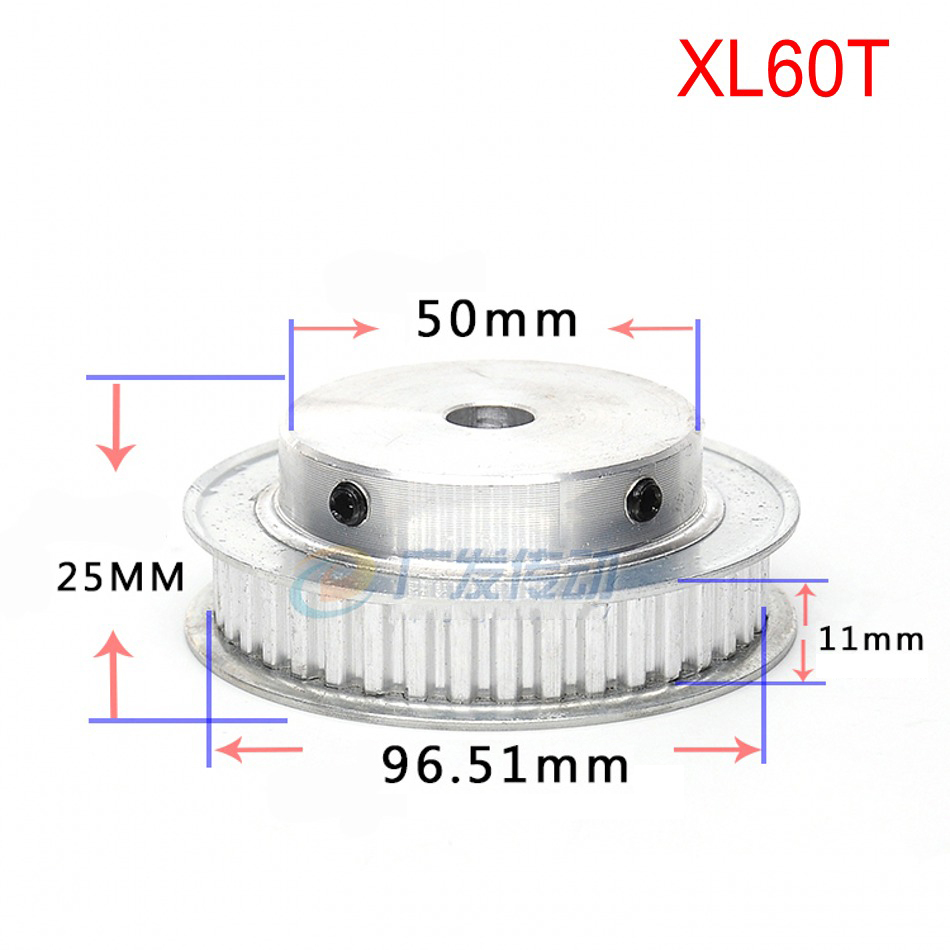 XL 10T-100T Timing Belt Pulley Synchronous Wheel Select Bore for 10mm Width Belt