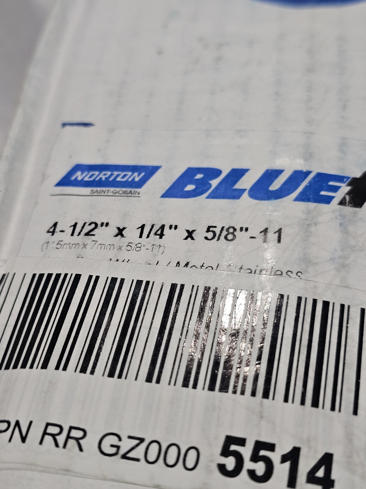 10 Pack Norton BlueFire 4 1/2″ x 1/4″ x 5/8″-11 Type 27 Grinding Wheel 43213 🔺️