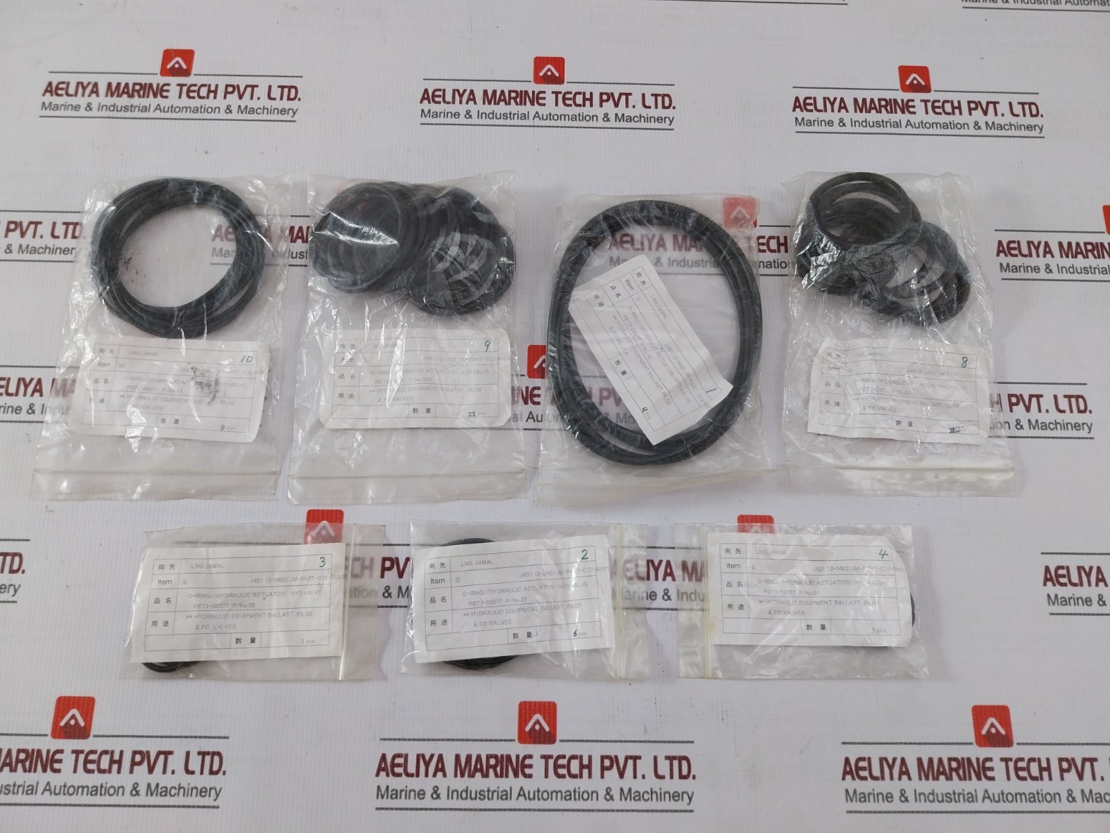 J4B1 12-0462/JM-PART-C12-00011 O-ring Hydraulic Actuator And valve Kit