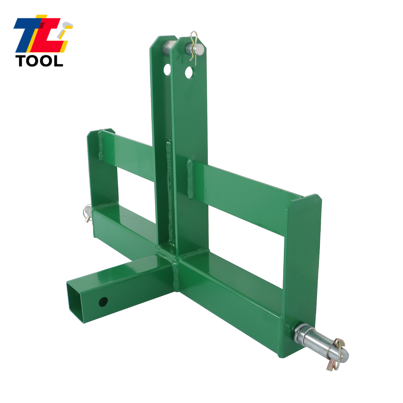 3 Point 2″ Receiver Hitch Drawbar for CAT 1 Tractor W/Suitcase Weight Brackets
