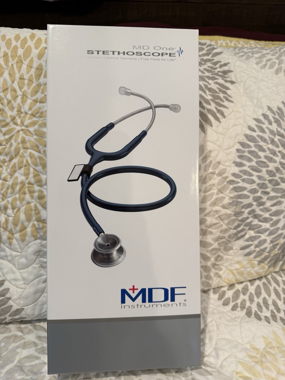 Stethoscope White And Rose Gold Adult Size