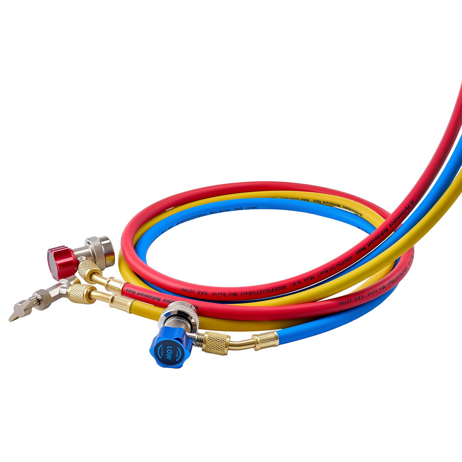 Uimoso 3-Way AC Manifold Gauge Set for R134a R404A R1234yf R22 Refrigerants