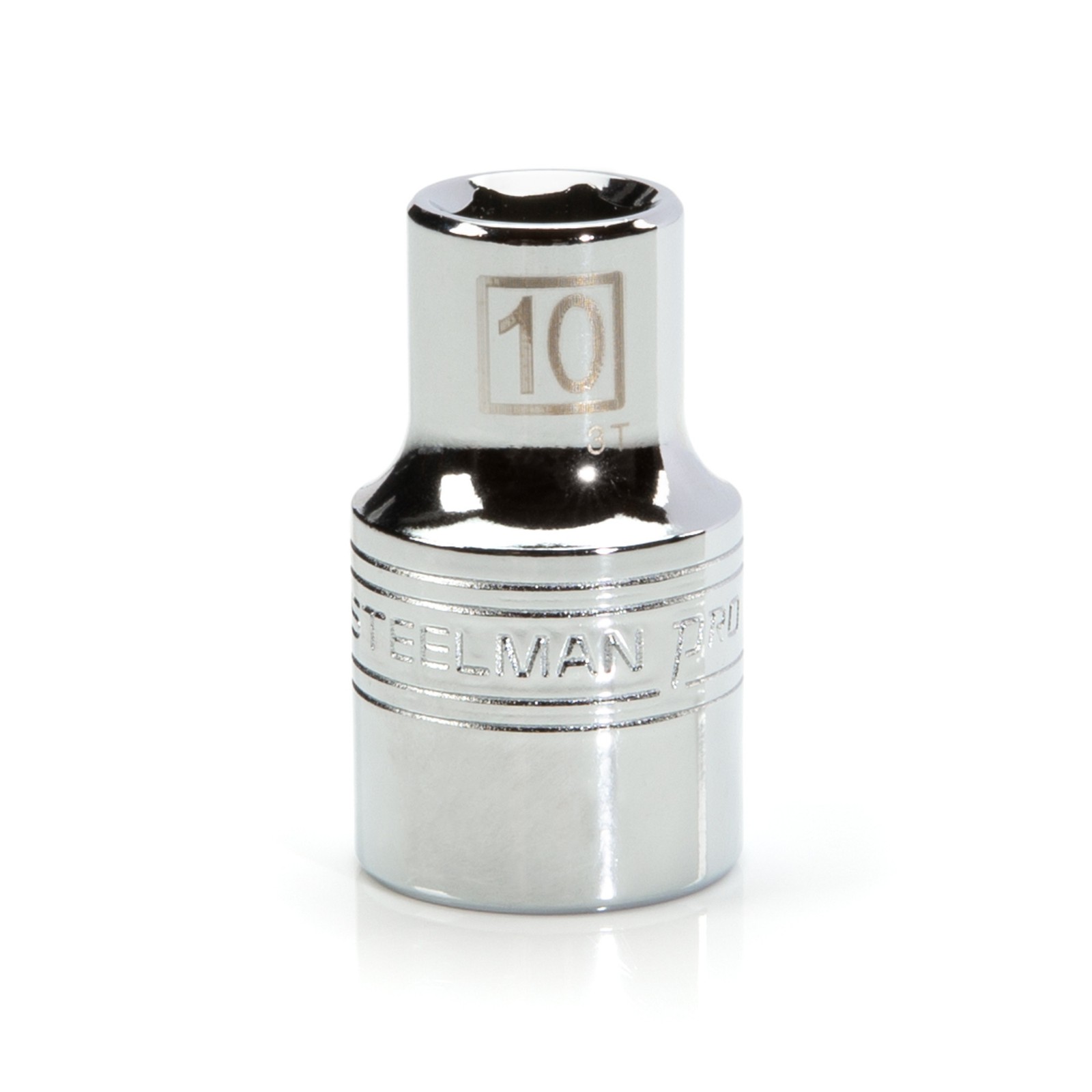STEELMAN PRO 1/2-Inch Drive x 10mm Shallow 6-Point Metric Socket, 78307