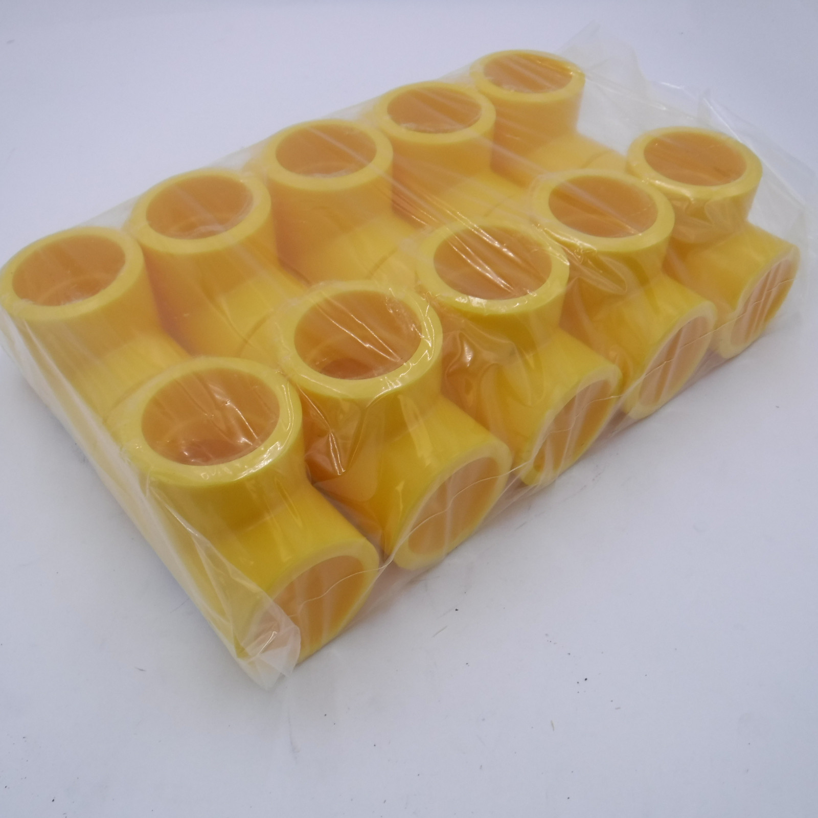 10 Pack Rahn 2″ IPS Socket Fusion Gas Tee PE2708 Yellow T200 MDPE