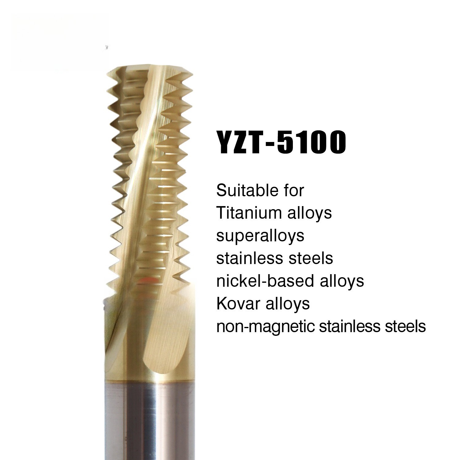 Carbide Thread End Mill Milling Cutter M3 M5 M6 M8 M10 Treading Tools for Steel