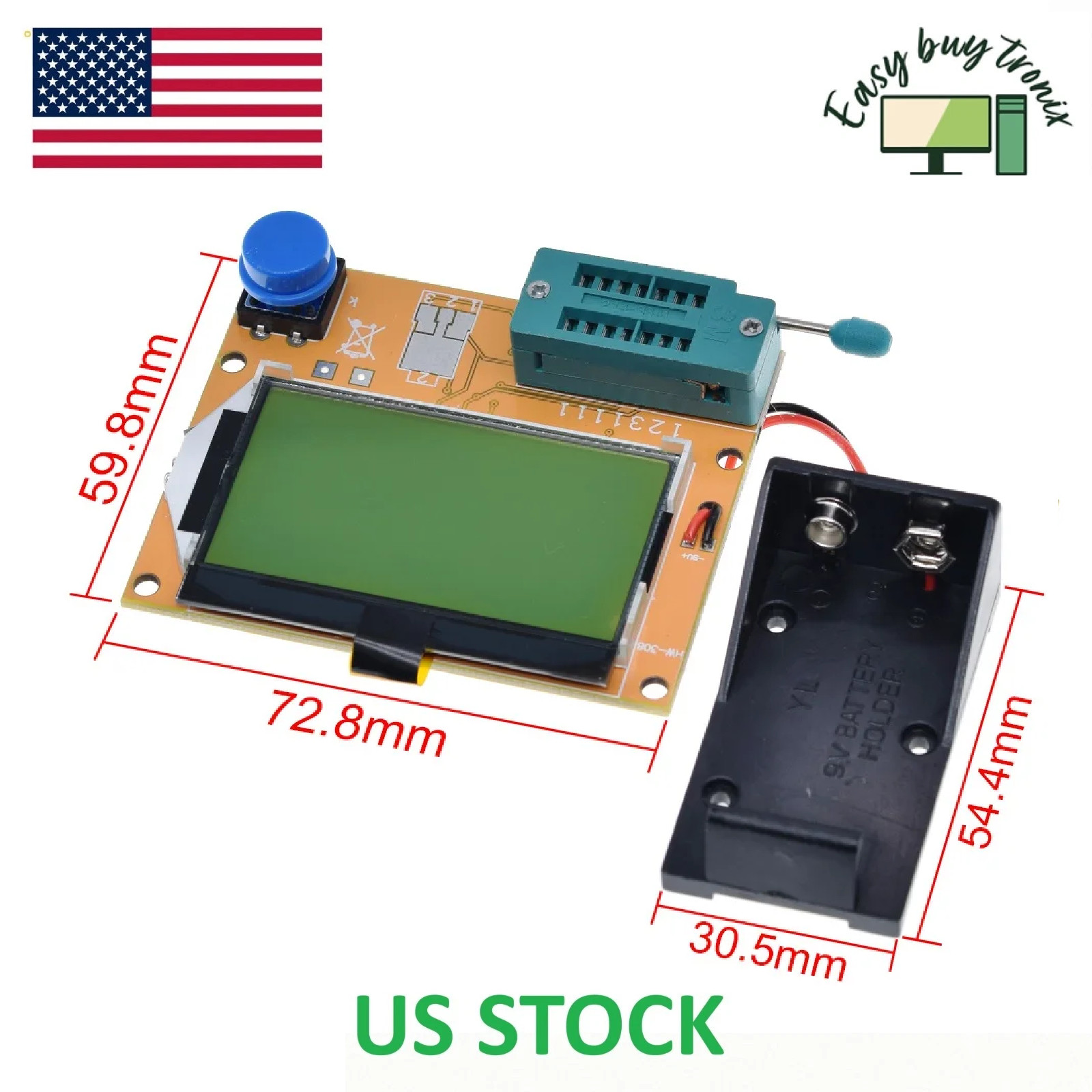 LCR-T4 LCD Transistors Tester Resistor Capacitor Diode SCR Inductor Triode Meter