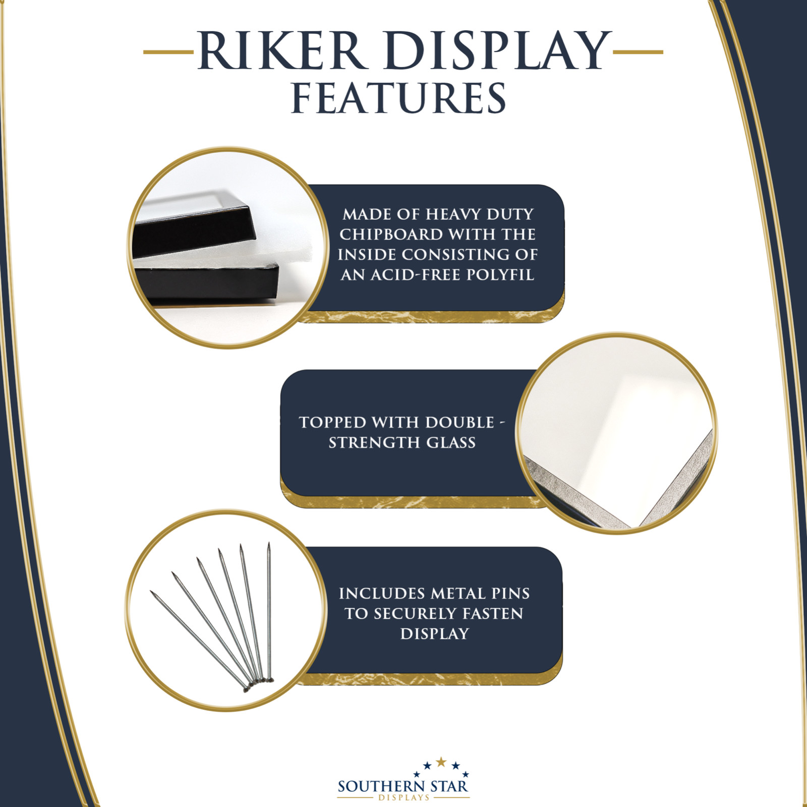 12 x 16 x 3/4 Riker Display Case Box for Collectibles Jewelry Arrowheads & More