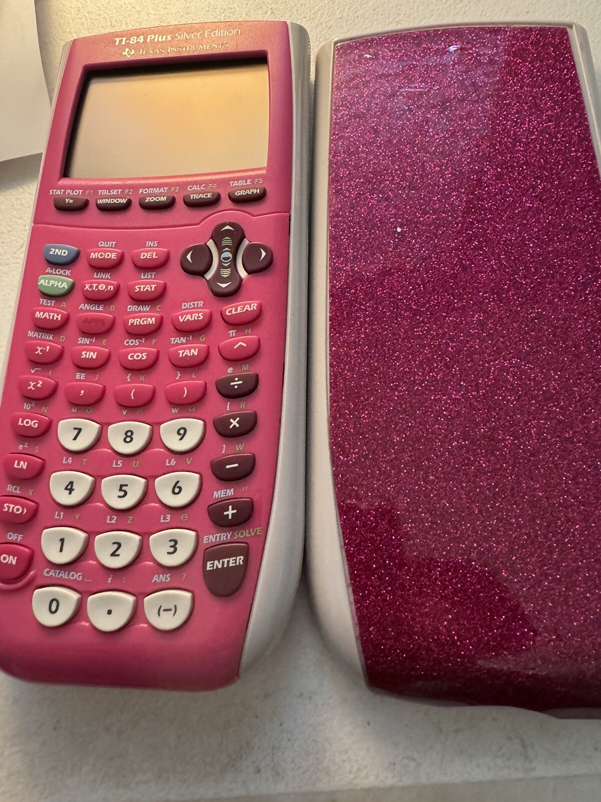 Texas Instruments TI-84 Plus C Silver Edition Graphing Calculator – Pink