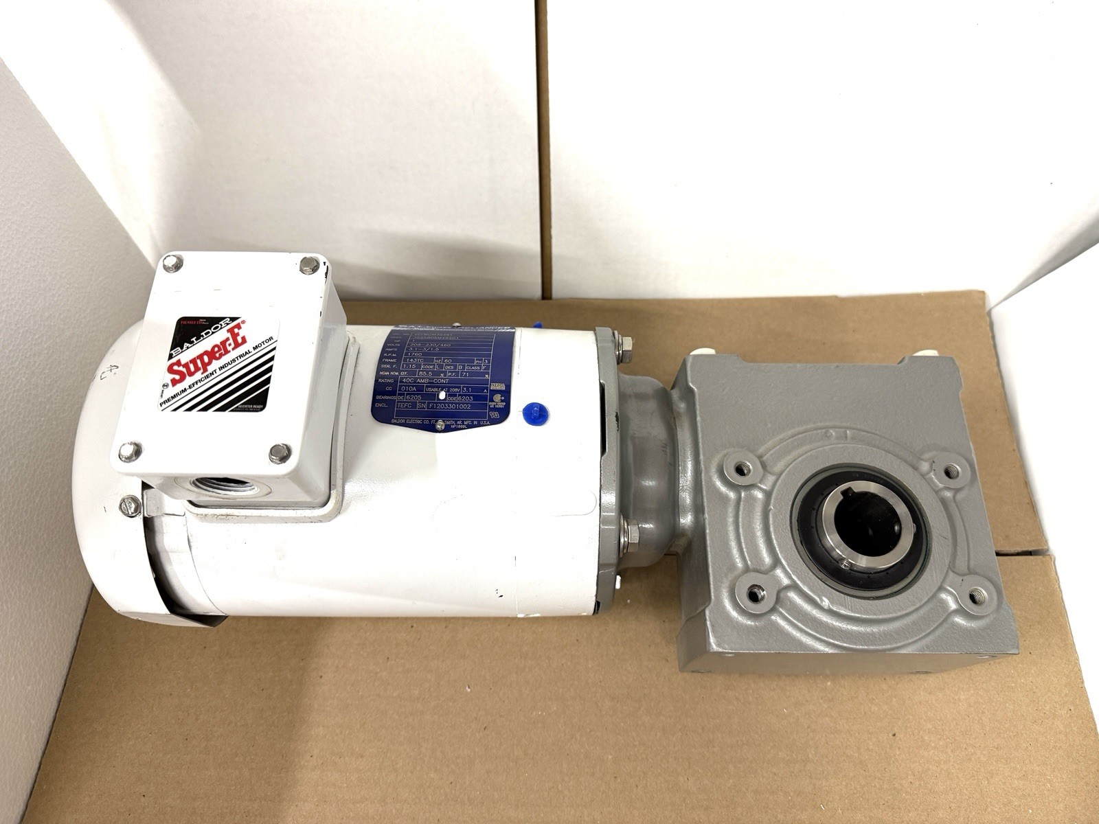 Dodge Tigear2 Reducer Drive 20QZ20H14 W/ Baldor-Reliance 1HP Motor-Conveyor-VG