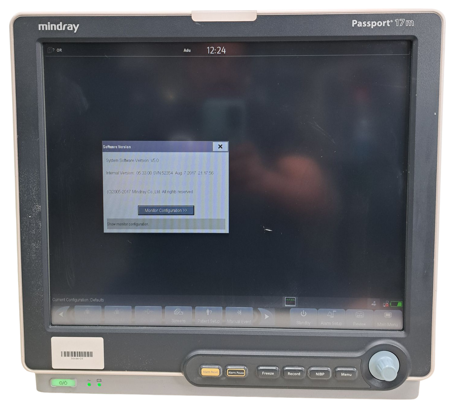 MINDRAY PASSPORT 17M PATIENT MONITOR !