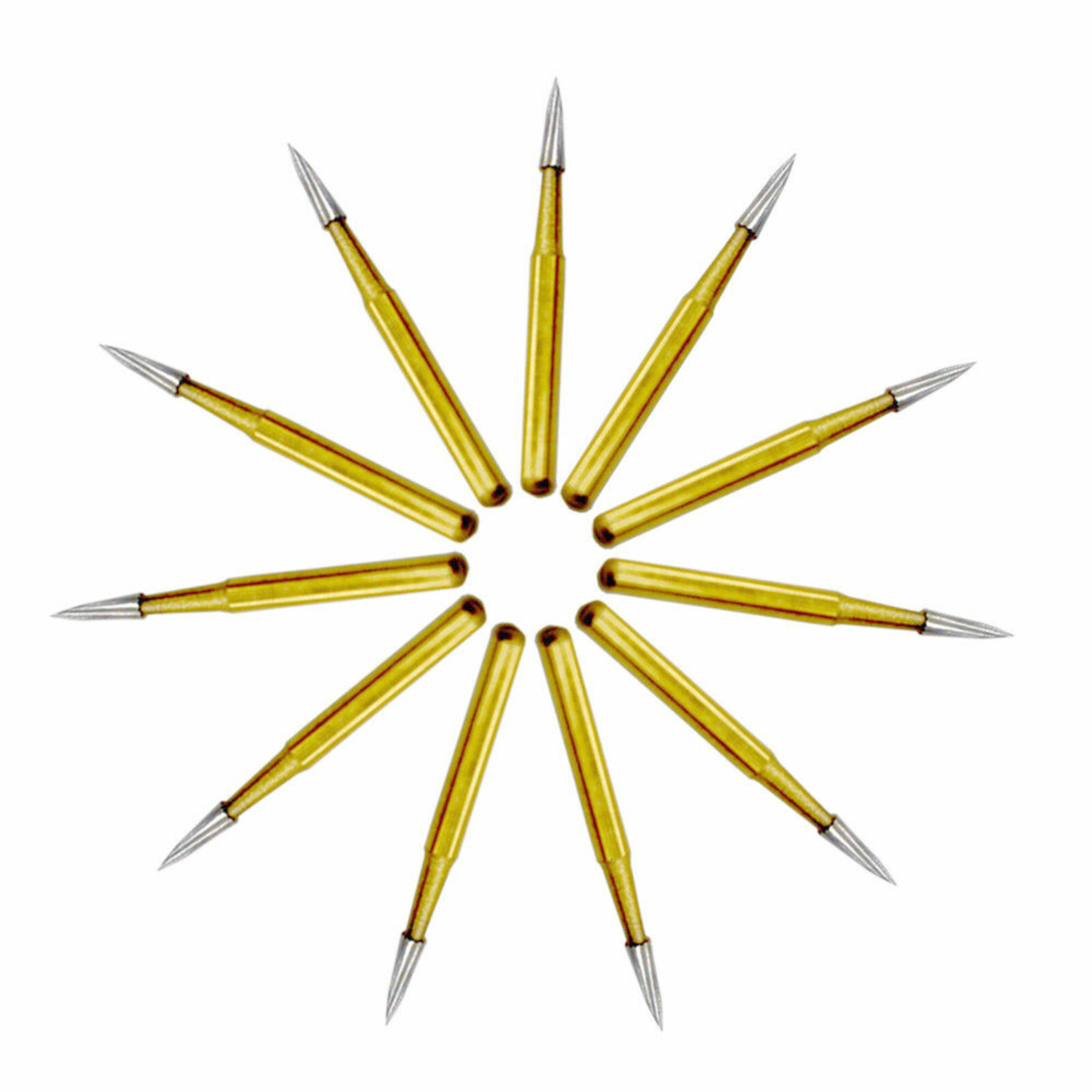 Dental Tungsten Carbide Gold Burs Trimming & Finishing & Polishing Flame FG7901