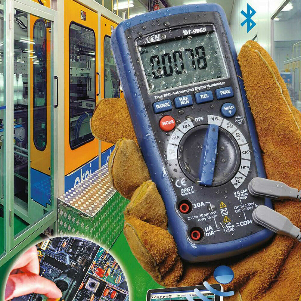 CEM DT-9969 / PDI DM-950BT Digital Multimeter. True RMS, 50000 count, IP67