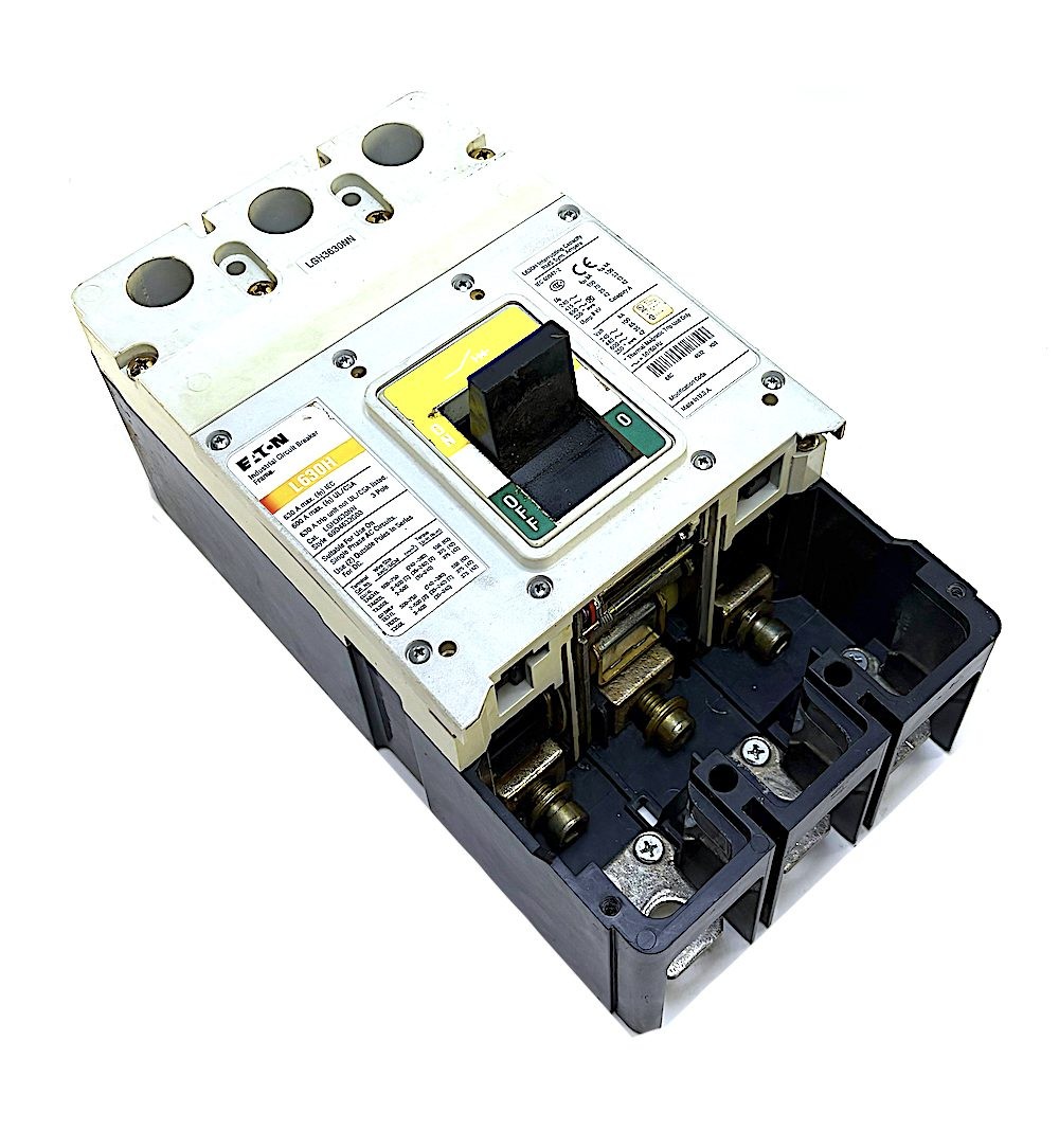 Eaton LGH3630NN 3 Pole 600 Amp 690 Vac Breaker(Missing Trip)
