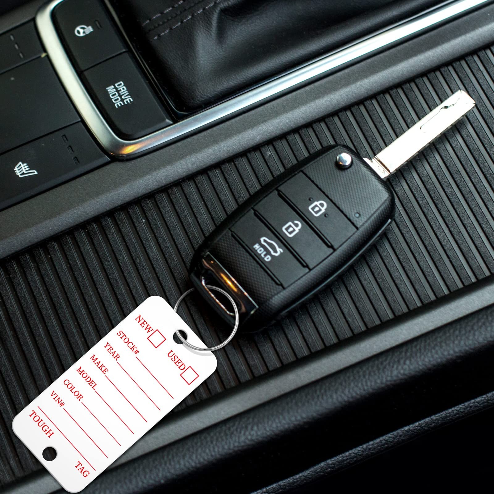 500 Pcs Poly Key Tags Plastic Dealership Car Key Tags with Labels for RV Auto…