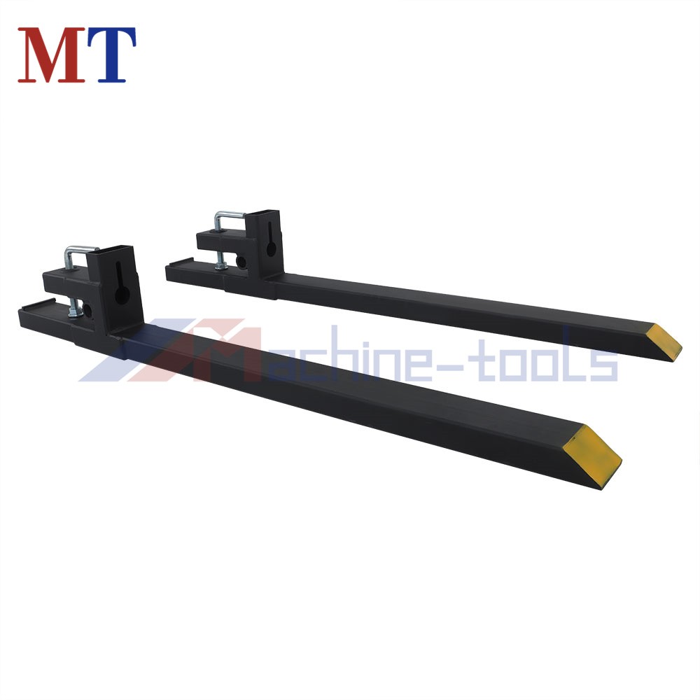 Pallet Forks 60″ 4000Lbs Clamp On Bucket Loader Attachment Skid Steer Tractor