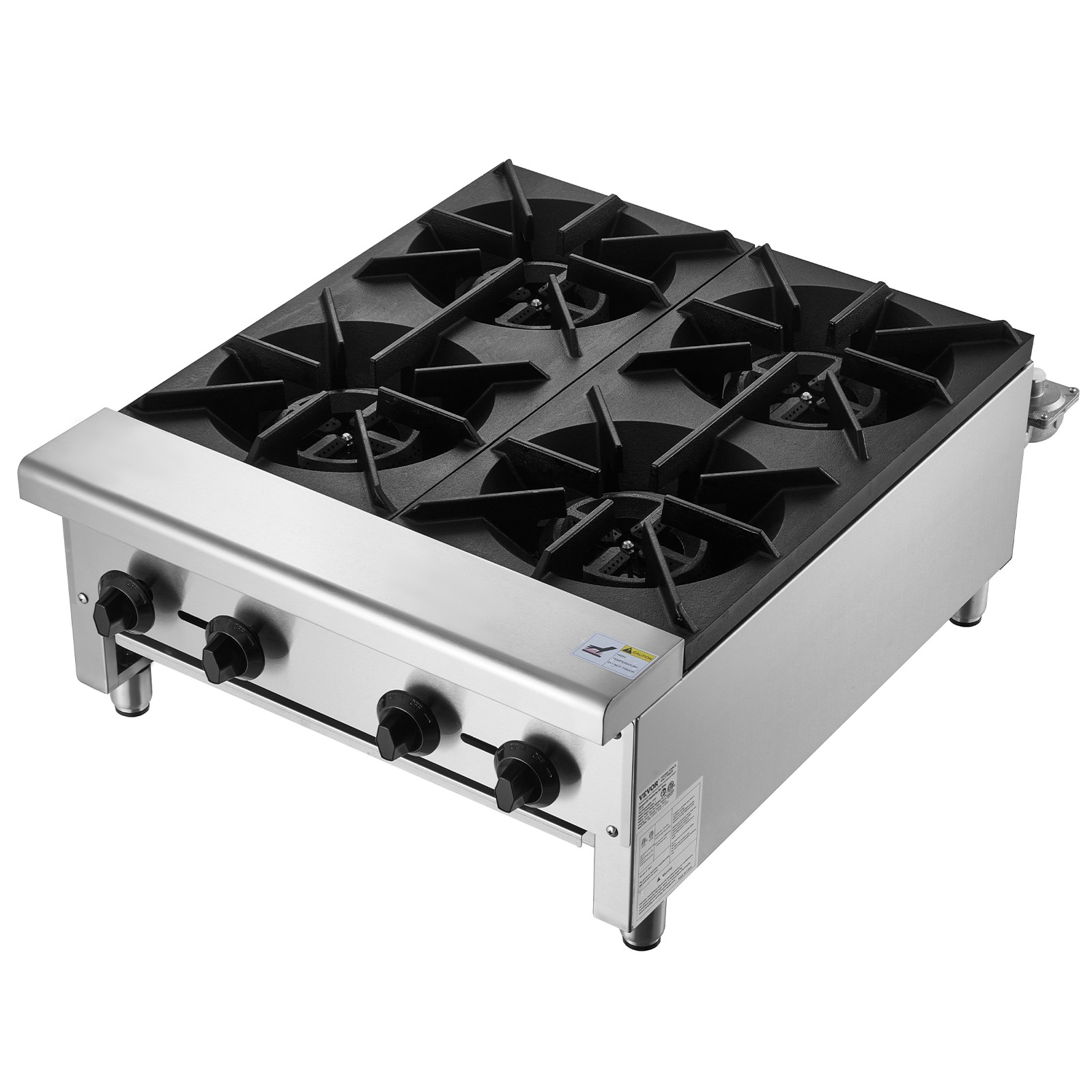VEVOR Commercial Gas Range Stove 4 Burners Countertop Cooking Hot Plate Kitchen