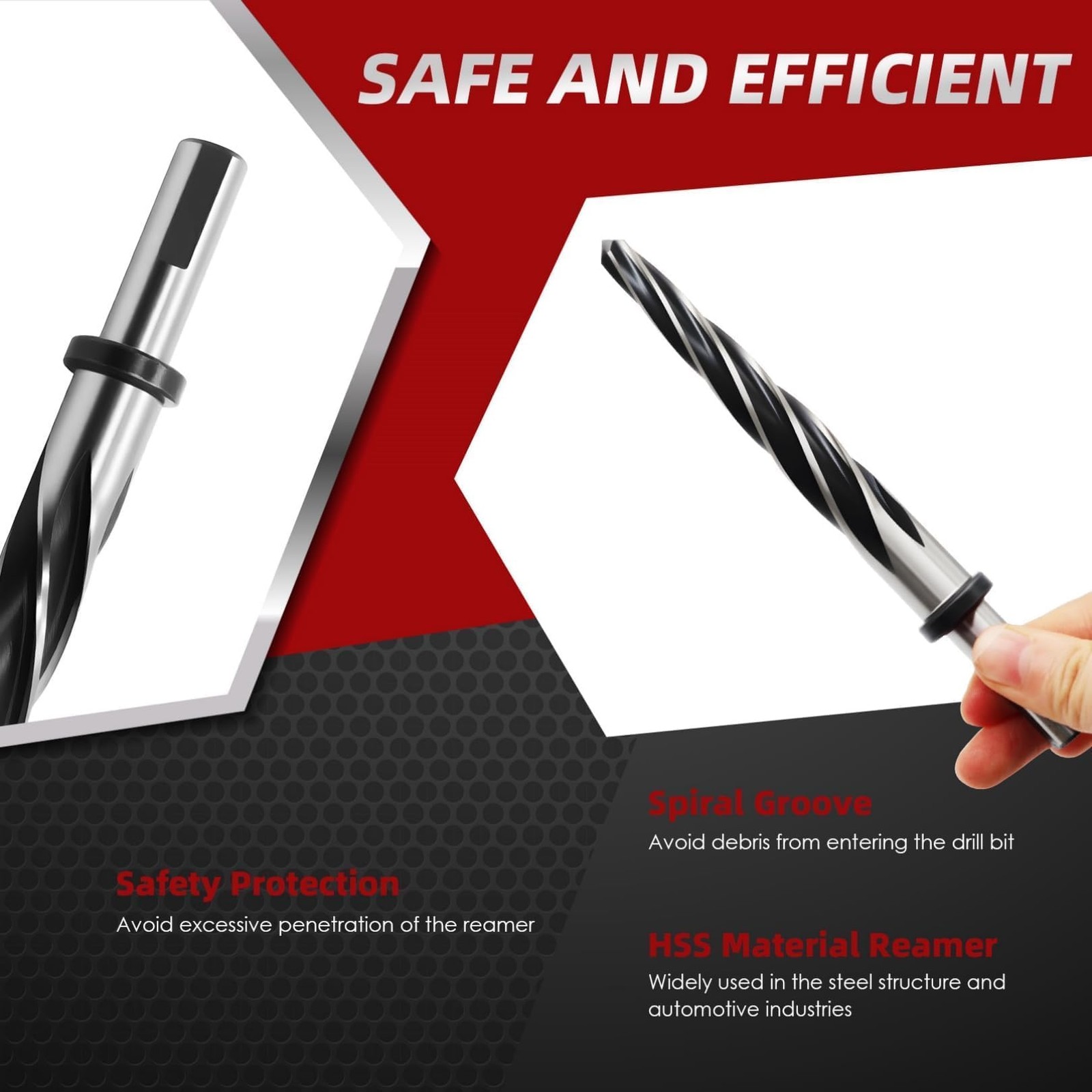 Nakkaa 5/8″ Drill Bridge Reamer Construction Reamer with 1/2″ Shank Chuck HSS…