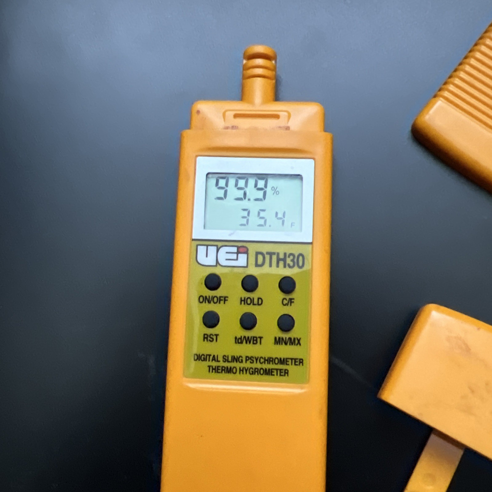 Vintage UEi DTH30 Digital Display Sling Psychrometer Thermo Hygrometer Meter