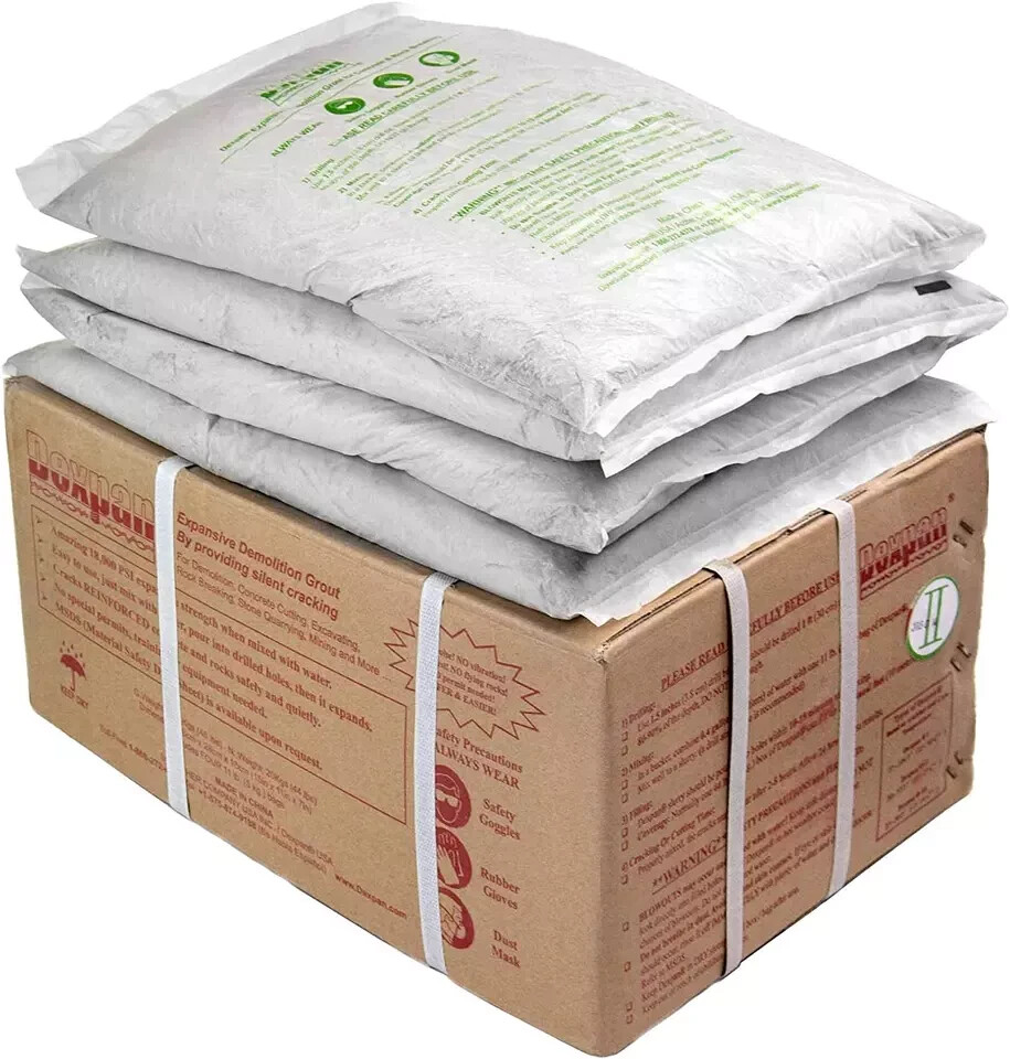 DEXPAN 2 Expansive Demolition Grout 11 Lb Bag for Rock and Concrete Breaking