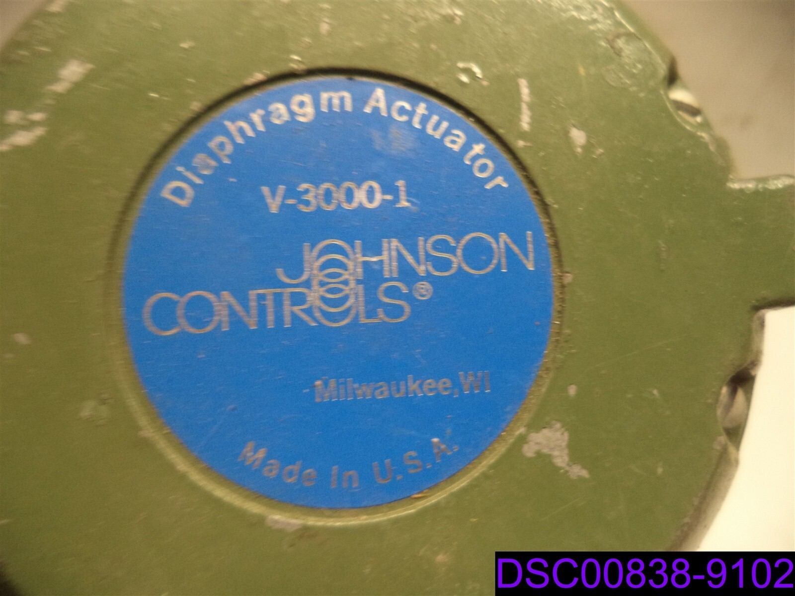 JOHNSON CONTROLS V-3000-1 DIAPHRAGM ACTUATOR