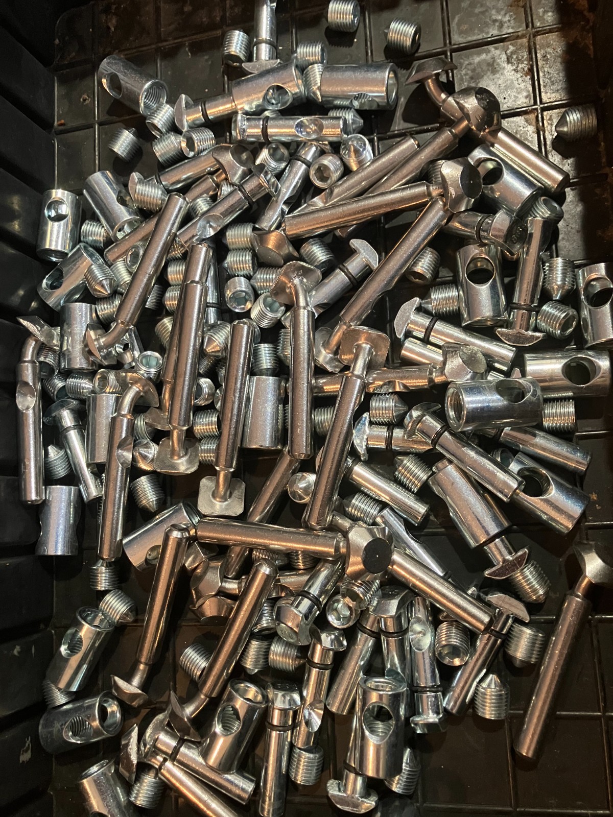 80/20 Hardware Mixed Lot by the 6.5lbs T-Nuts Nuts Bolts and Cams ETC…