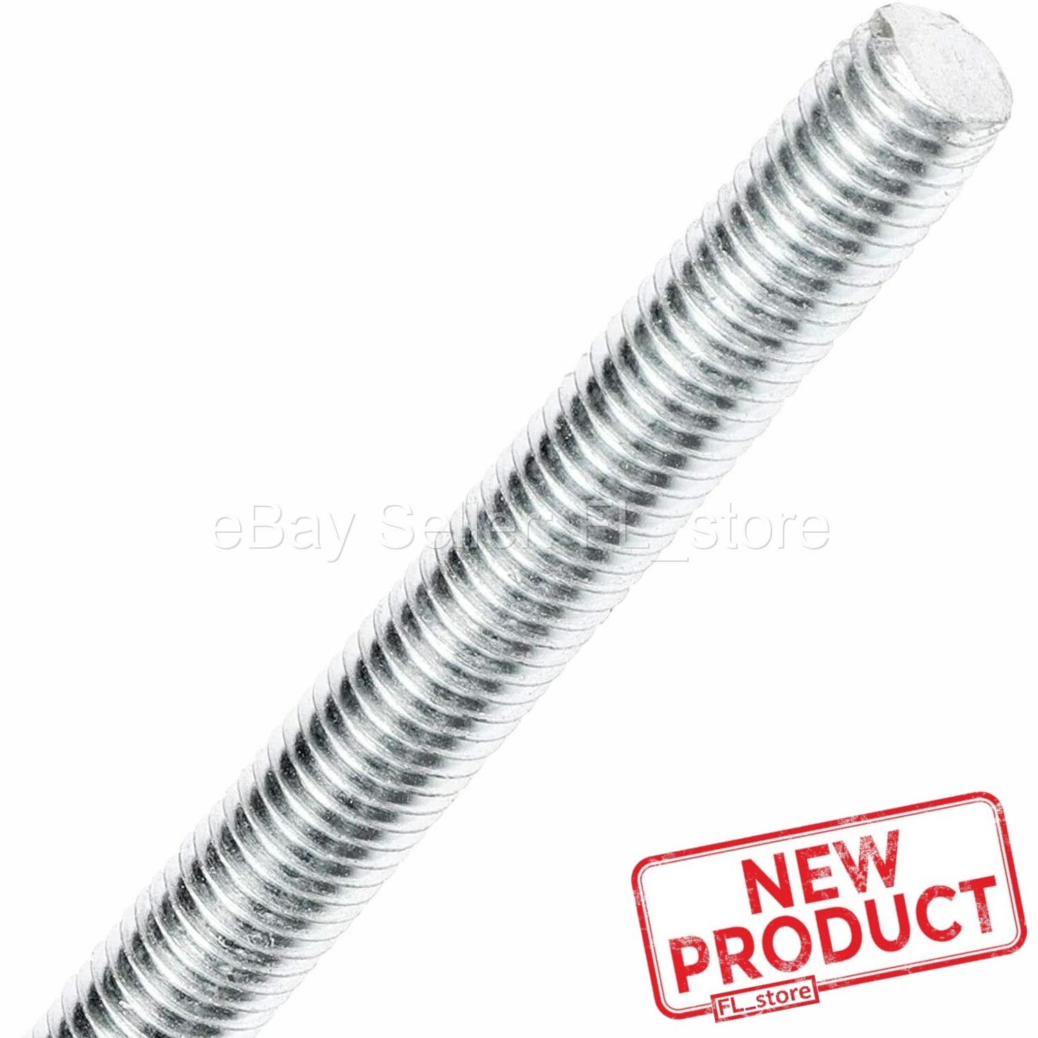 Threaded Rod 1/2-13 x 6 Feet All Thread Zinc Plated Steel 72″ Long Full NEW