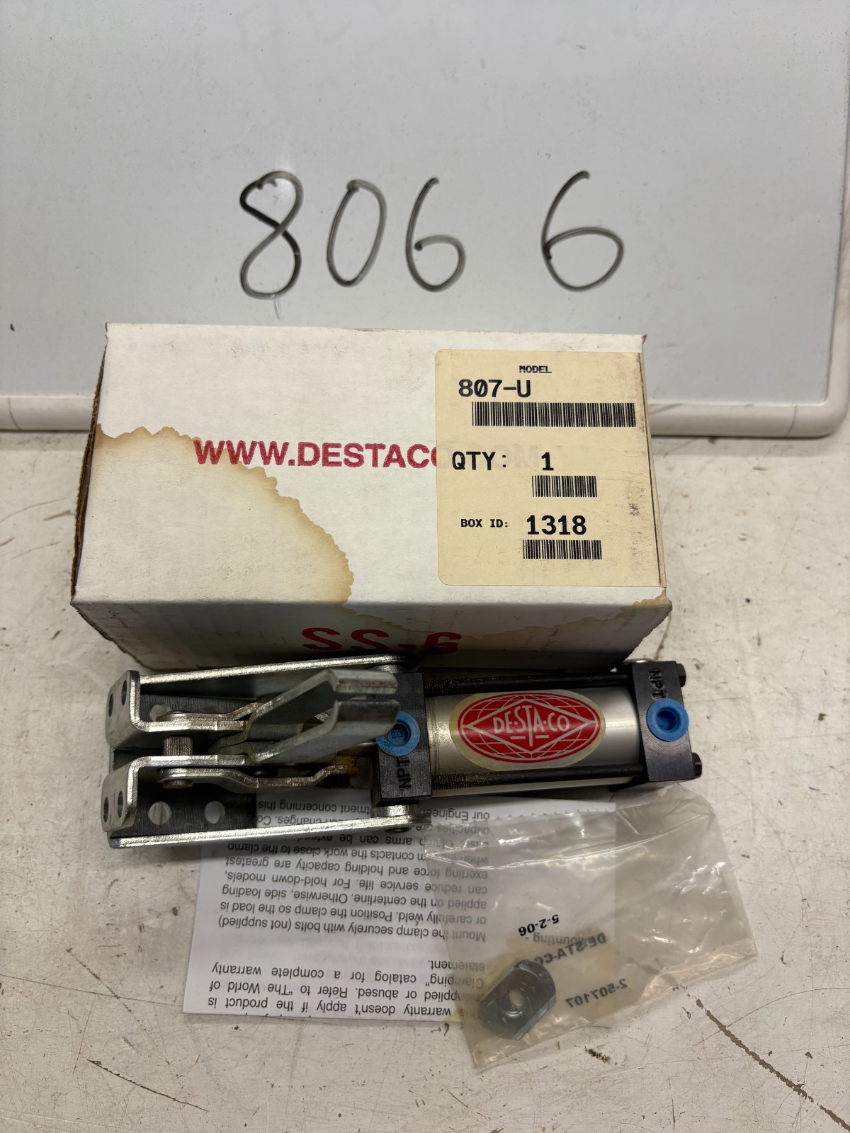De-Sta-Co 807-U Pneumatic Swing & Toggle Clamp