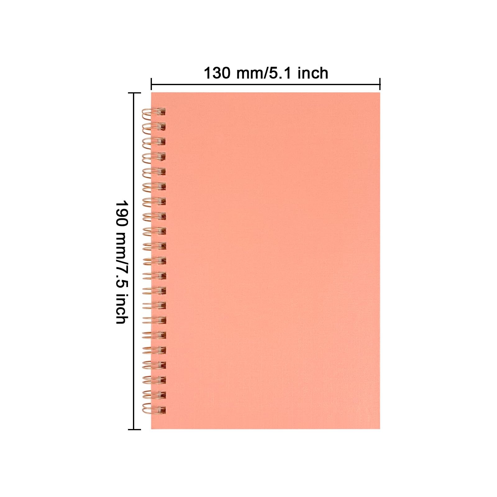 DSTELIN Sketch Coil Notebooks, 2-Pack (Pink & Green), 7.5 x 5.1 Pink & Green