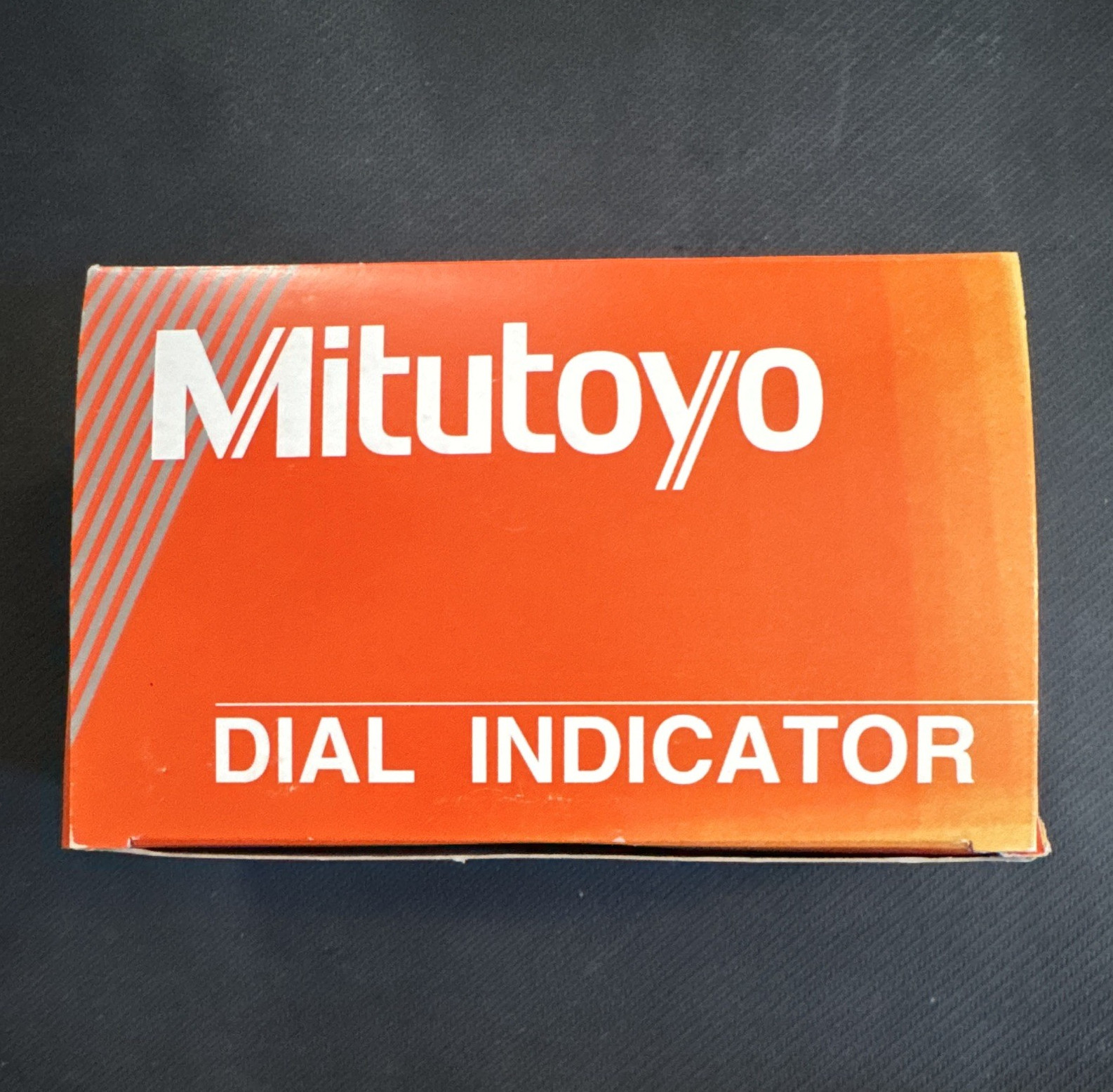 Mitutoyo Dial Indicator 0.01mm 0-10mm 2046FEB Lg Dial Flat Back Ball Tip NOS
