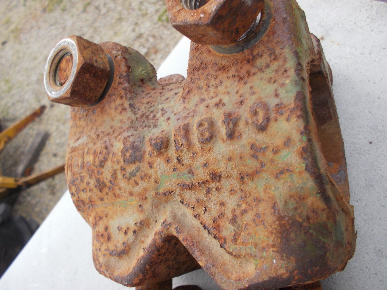 John Deere JD Tractor Side dresser cultivator mounting clamp C48N w/ bolts
