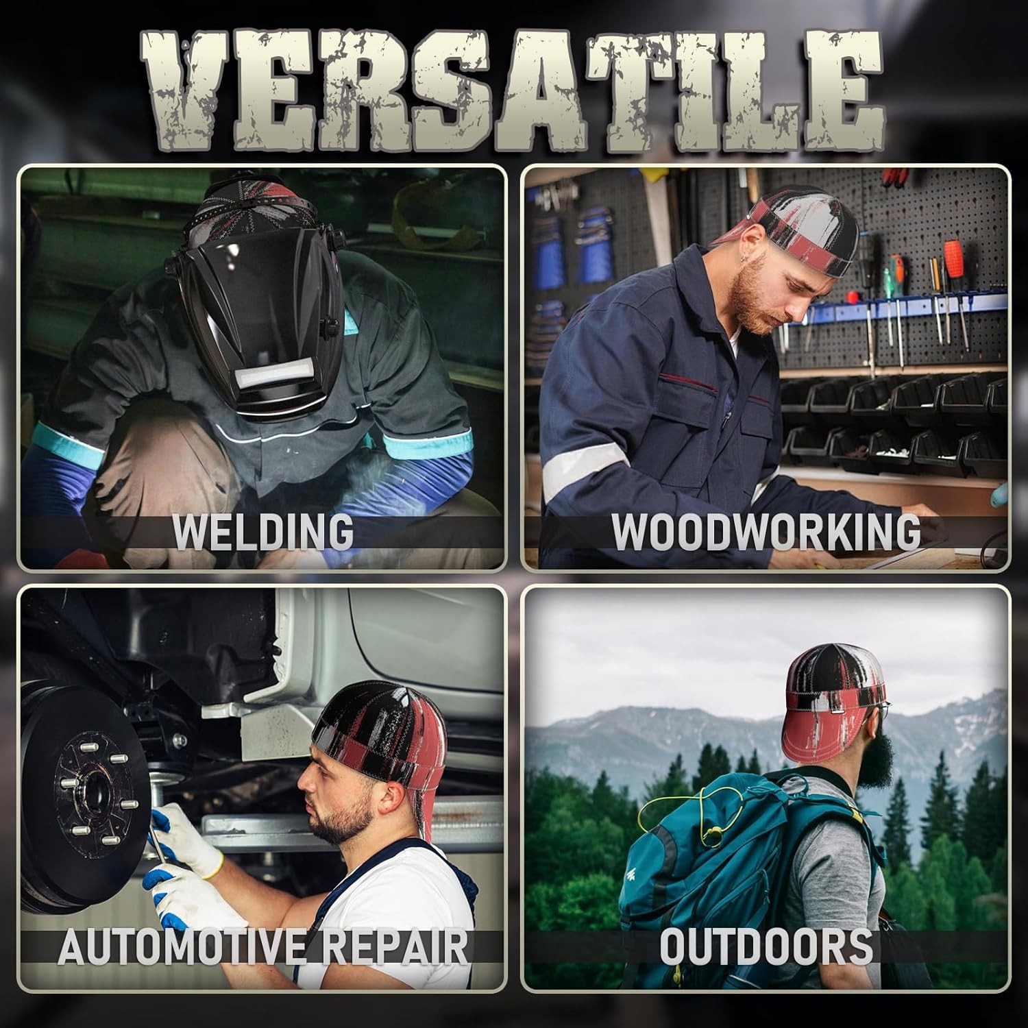 YESWELDER Modern Welding Cap Heat-Resistant Reversible Durable