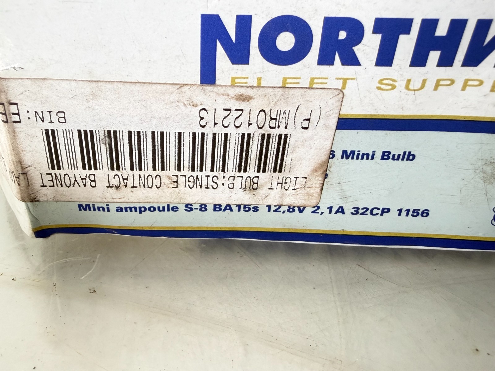 BOX OF 9 NEW Northway 12V MINIATURE LAMPS 1156 12.8v 2.1Amp 32CP (38)