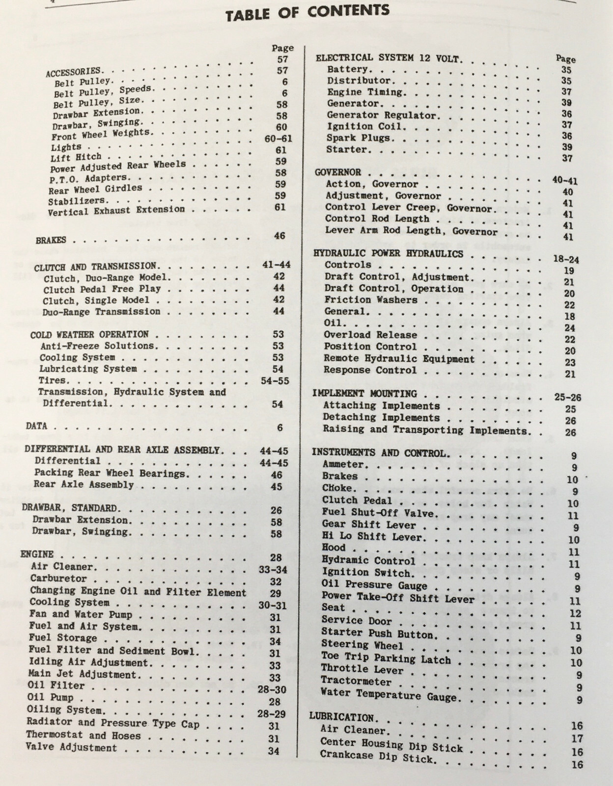 Massey Harris Mh 50 Tractor Operators Manual Owners Book Maintenance Instruction