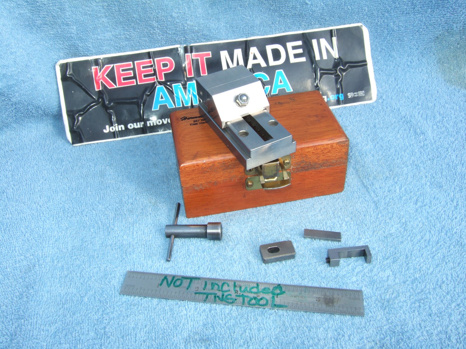 HERMANN SCHMIDT USED 2b GRIND VISE V0-1-1/2a TOOLMAKER MACHINIST CASEw/WRENCH