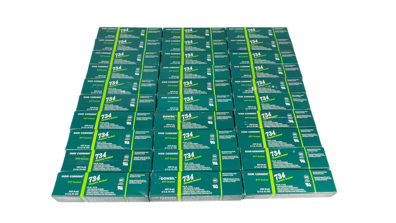 Lot of 30 DOW Corning Silicone RTV Sealant 734 Clear 3 Oz – Free Shipping