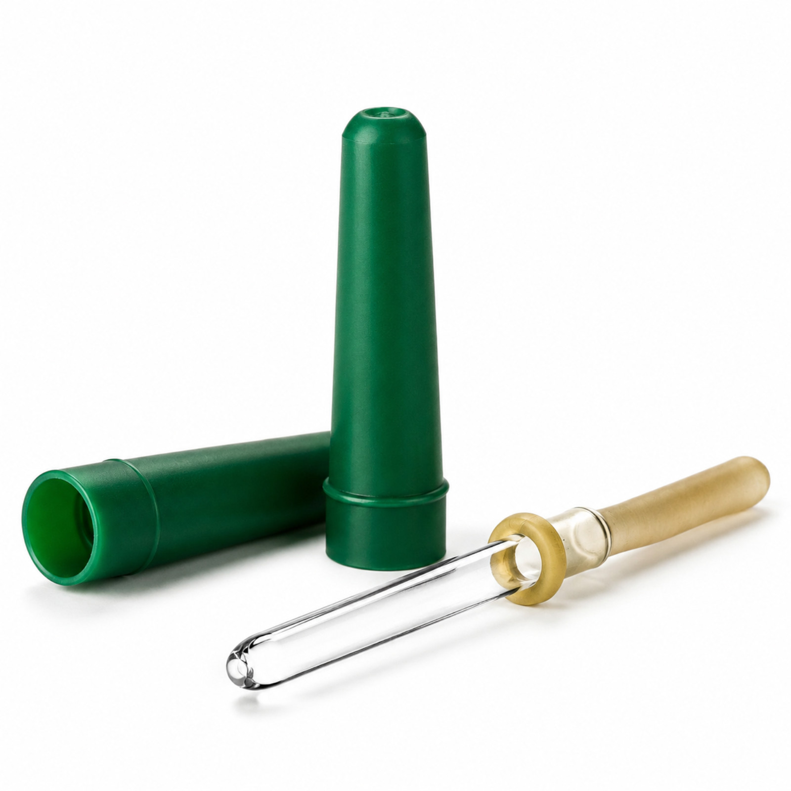 Reusable Glass Dropper Pipette with Rubber Bulb & Protective Case 9 cm