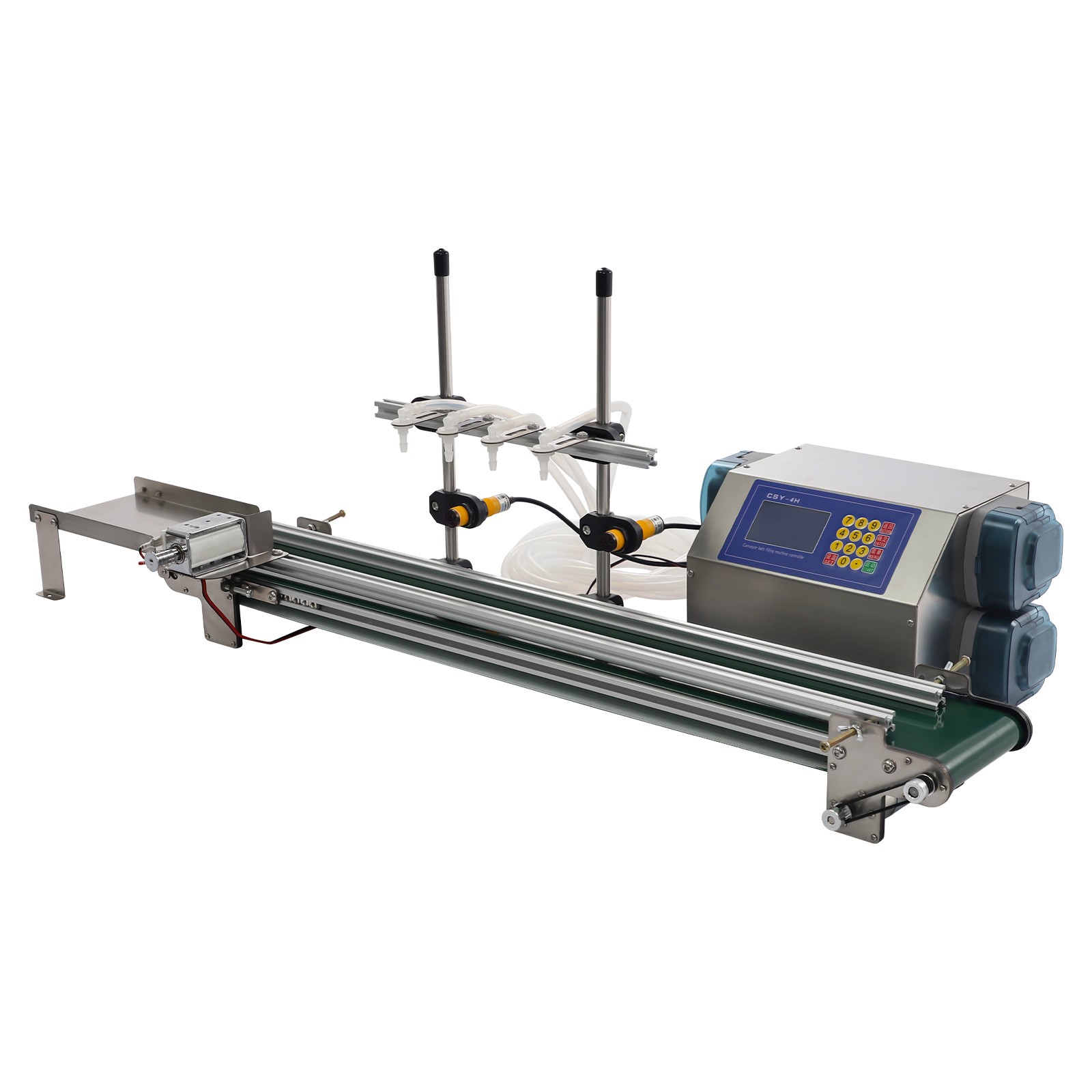 4 Heads Automatic Liquid Filling Machine 10–500ml Peristaltic Pump Bottle Filler