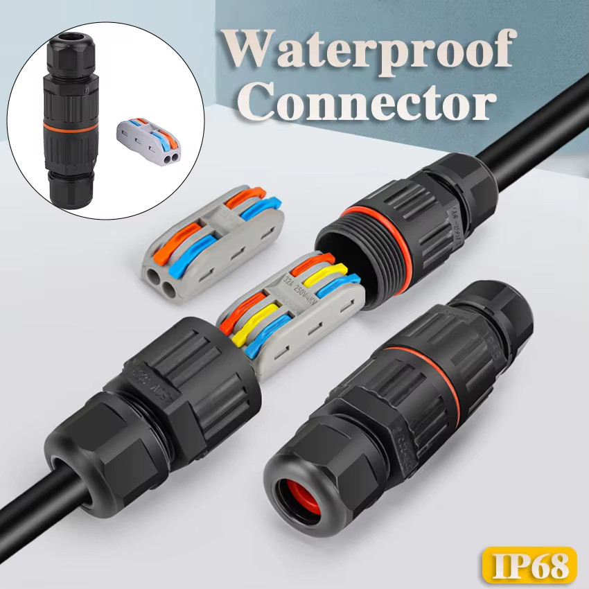 IP68 Waterproof Joint Wire Quick Connection Waterproof Connector 2/3 Pin Solder