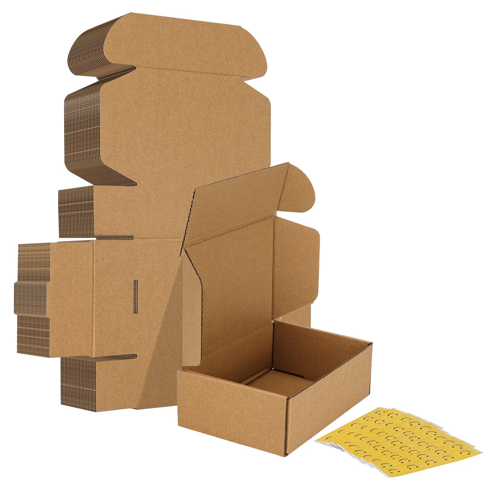 6x4x2 inches Shipping Boxes Set of 25, Brown Corrugated Cardboard Box Literat…