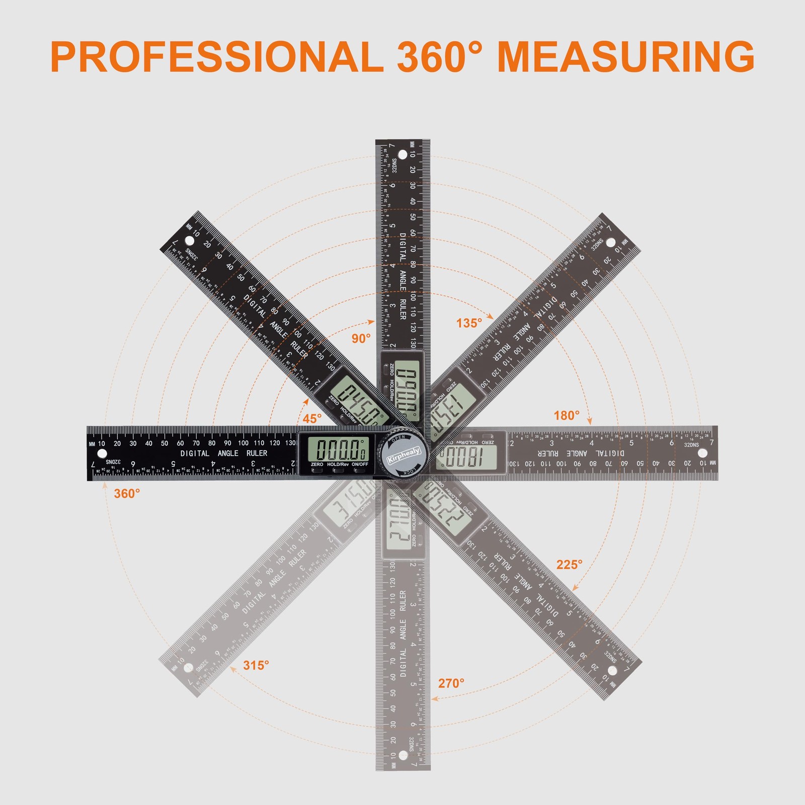 Digital Angle Finder Protractor, 7inch 200mm Measuring Tool