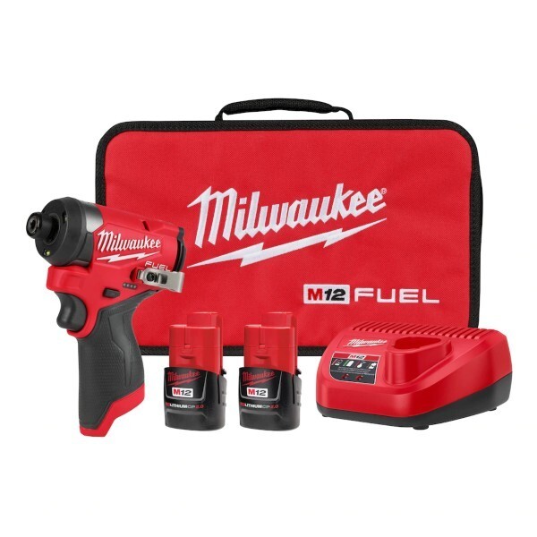 Milwaukee CANADA 12V Li-Ion Brushless Cordless 1/4 in Hex Impact Driver Kit