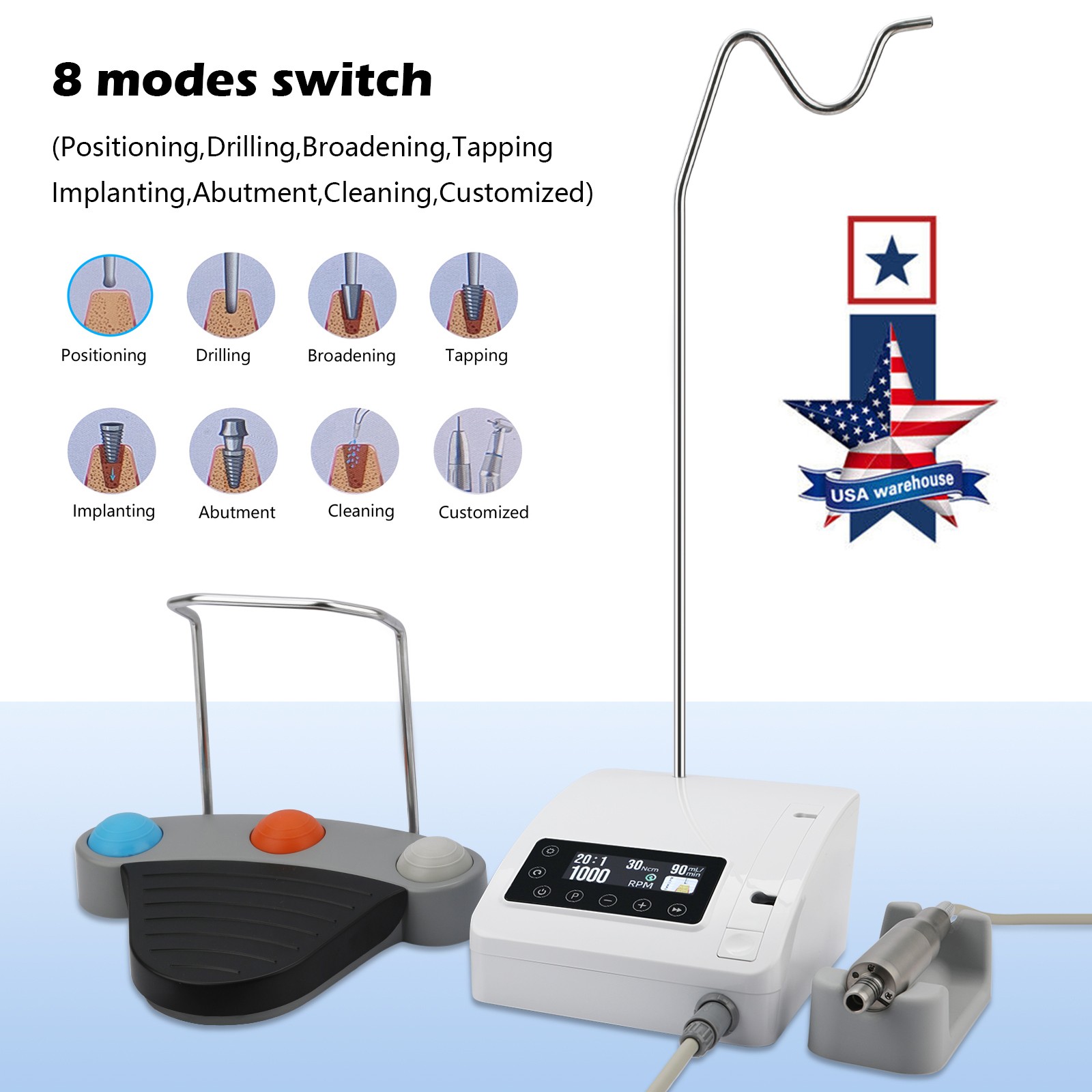 Dental Ultrasonic Scaler Handpiece Piezo HW-3H For Woodpecker/EMS