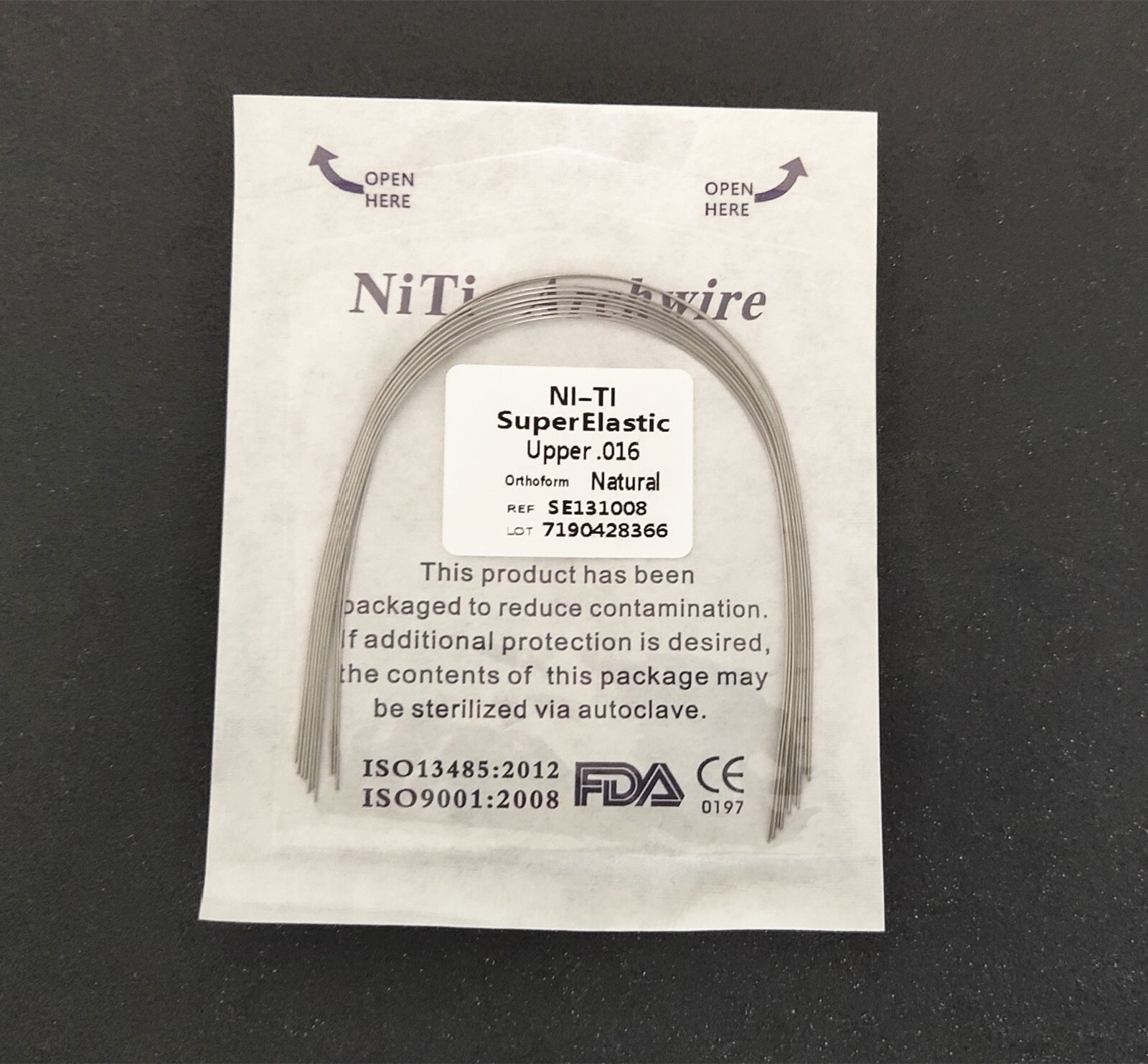 10Pcs Dental Orthodontic Super Elastic Wire Niti Round Arch Wires Ovoid/Natural