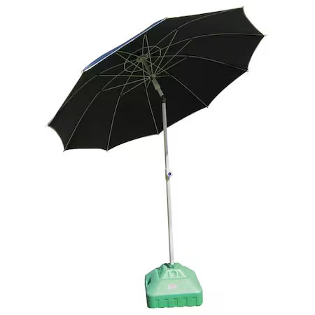 Welding Umbrella, 6.5 Ft. W, 9 Ft., Blue, 22Rp02