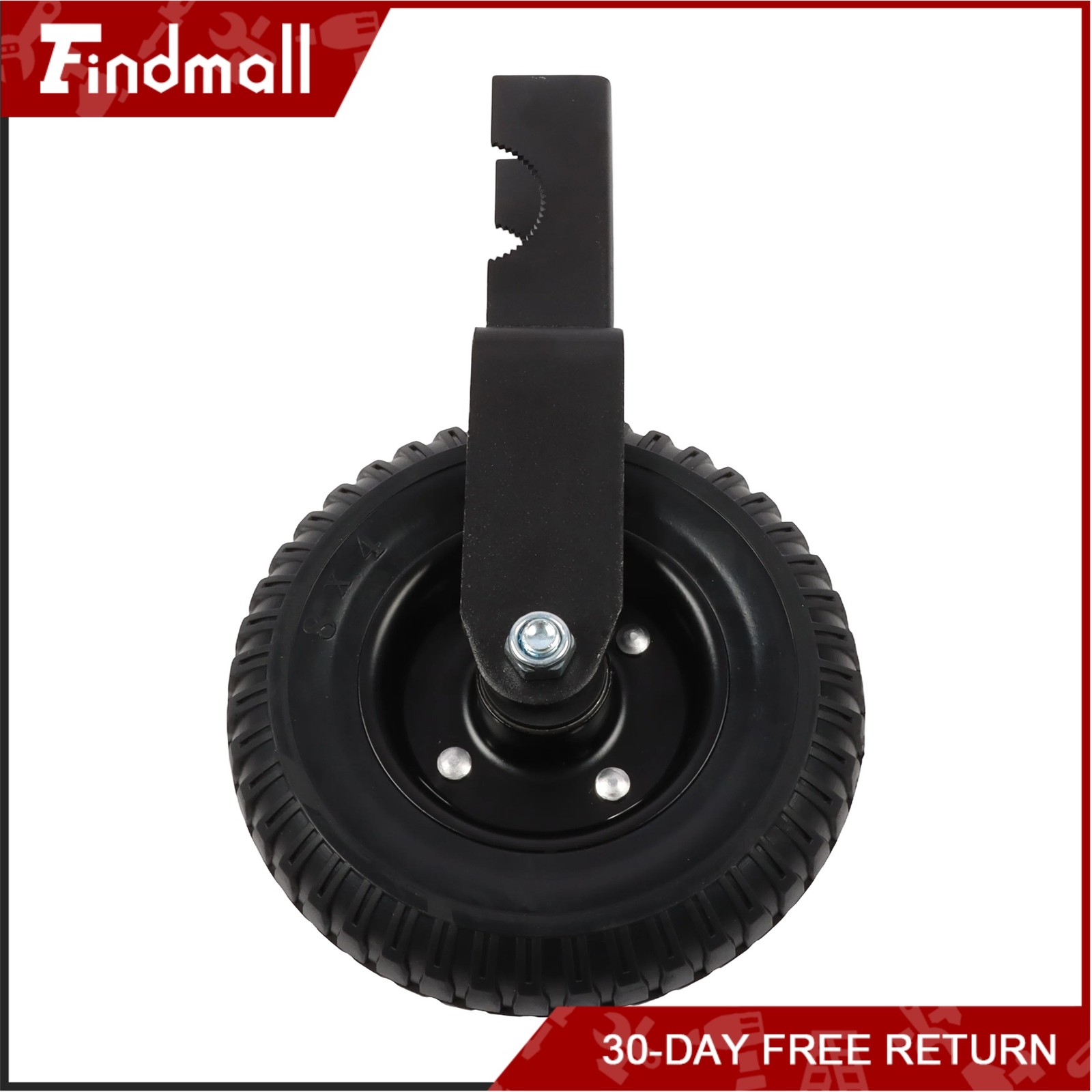 Findmall 2 Pcs Heavy Duty 8″ Gate Wheel For Metal Tube Gate 400Lbs Rubber Wheel