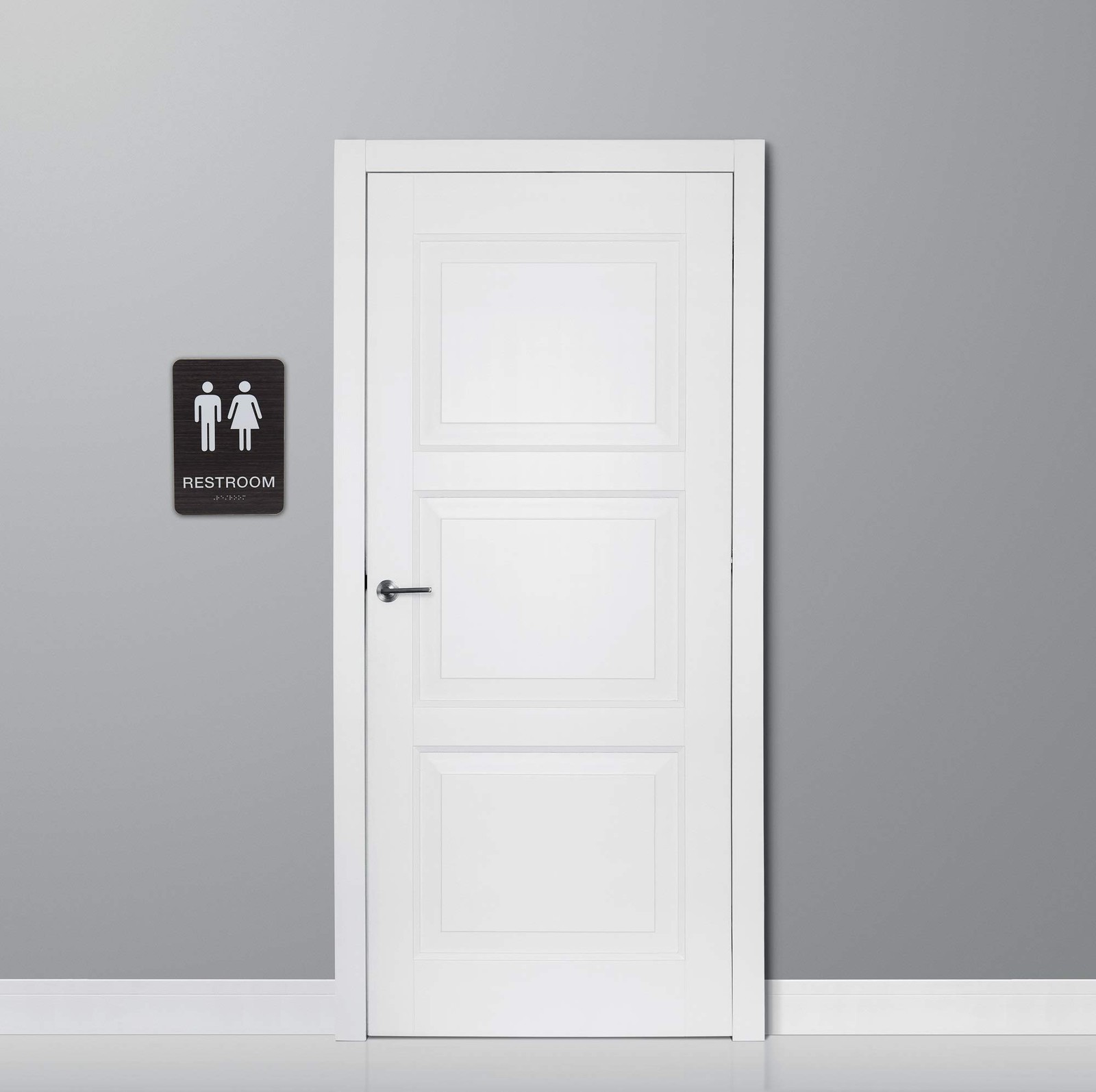 Non-Accessible/Wheelchair Unisex Gender Neutral ADA Restroom Bathroom Sign w/…