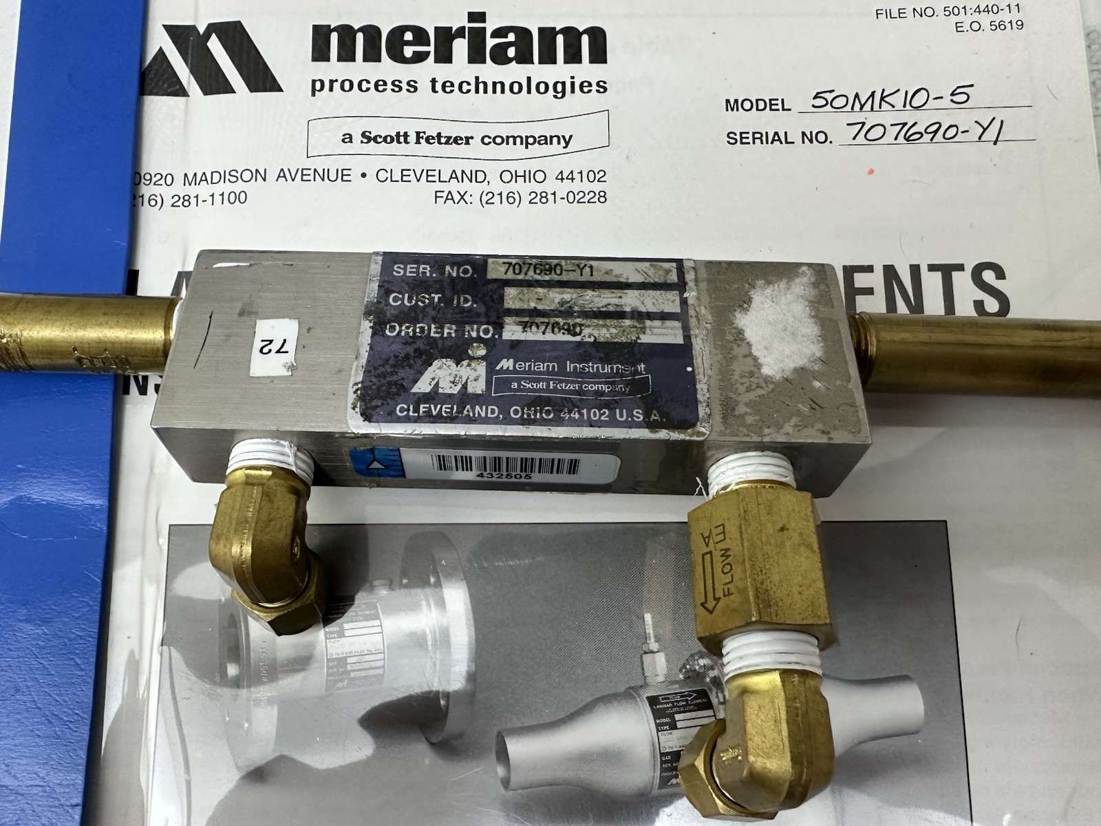 Meriam 50MK10-5 Laminar flow Element LFE